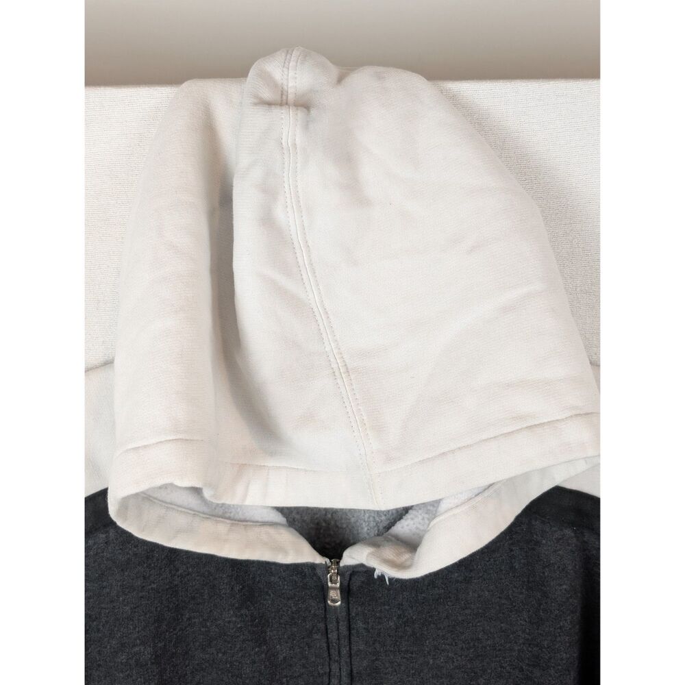 Y2K Sean John Full Zip Hooded Sweater Grey , Black and White Men's Size 3XL - Picture 11 of 16